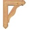 Ekena Millwork Funston Arts and Crafts Smooth Bracket w/ Offset Brace, Western Red Cedar, 5 1/2"W x 16"D x 20"H BKT0604X16X20FST03SWR - alternate 4